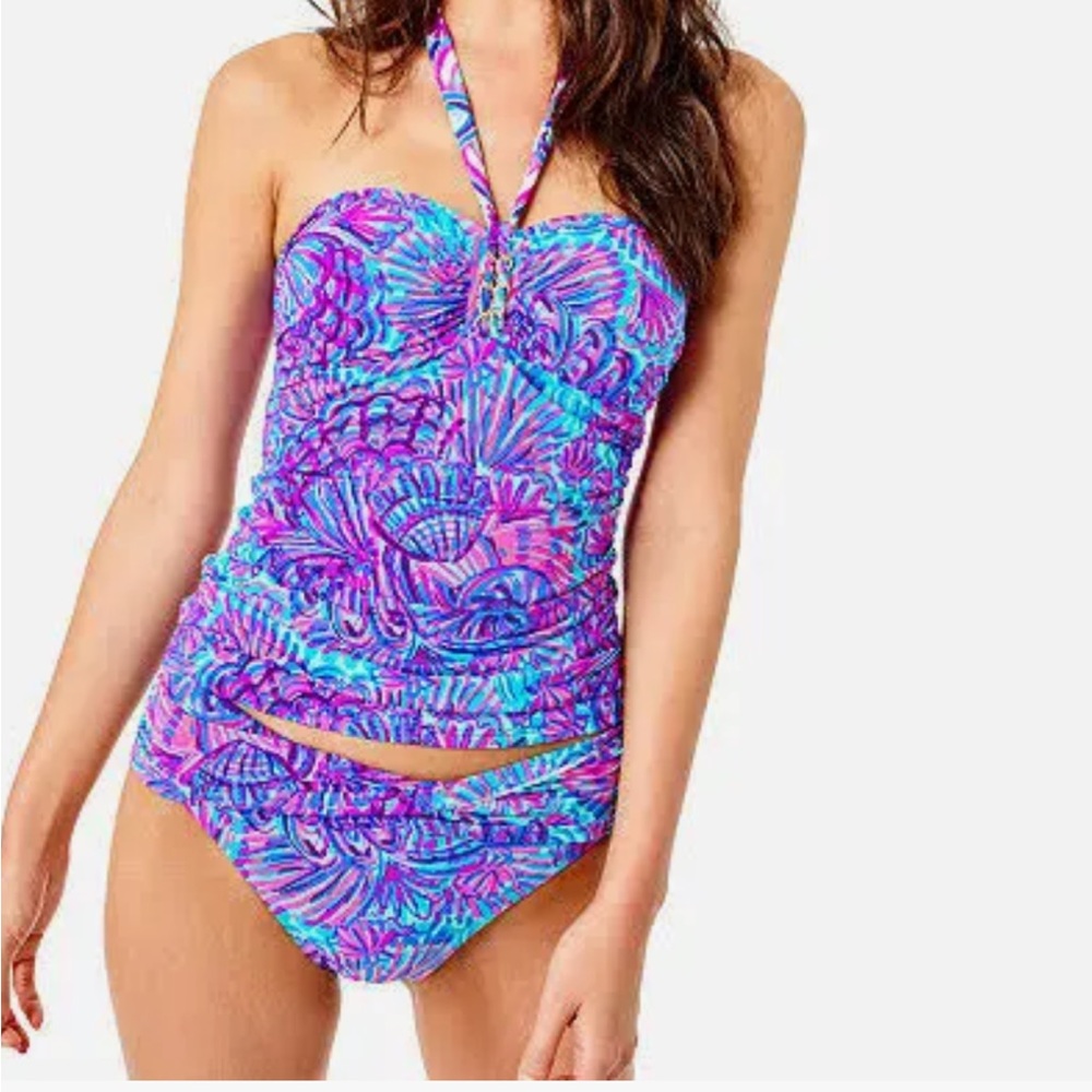 Lilly Pulitzer Albee Tankini Shelleidoscope Sz 4 . New/ Tags Attached